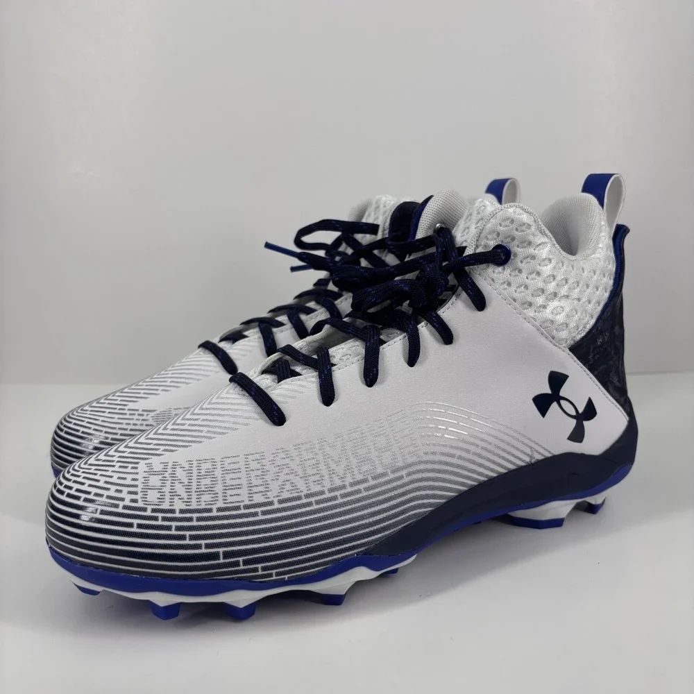Under Armour‎ Highlight Hammer MC Football Cleats Men's US 11.5 White/Navy/Black